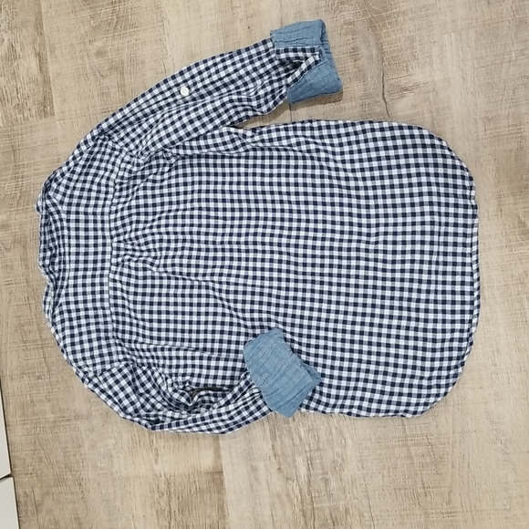 Kids Gap Size L Lined Plaid Top - Picture 3 of 4